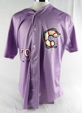 2019 Clearwater Threshers Julian Garcia #29 Game Issued P Used Purple Jersey 2