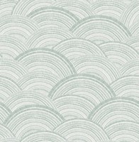 Fd27202_Harmonie Scalloped Fan Salbei Fine Decor Tapete