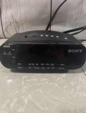 Sony Dream Machine ICF-C212 Alarm Clock Radio AM/FM Black Works