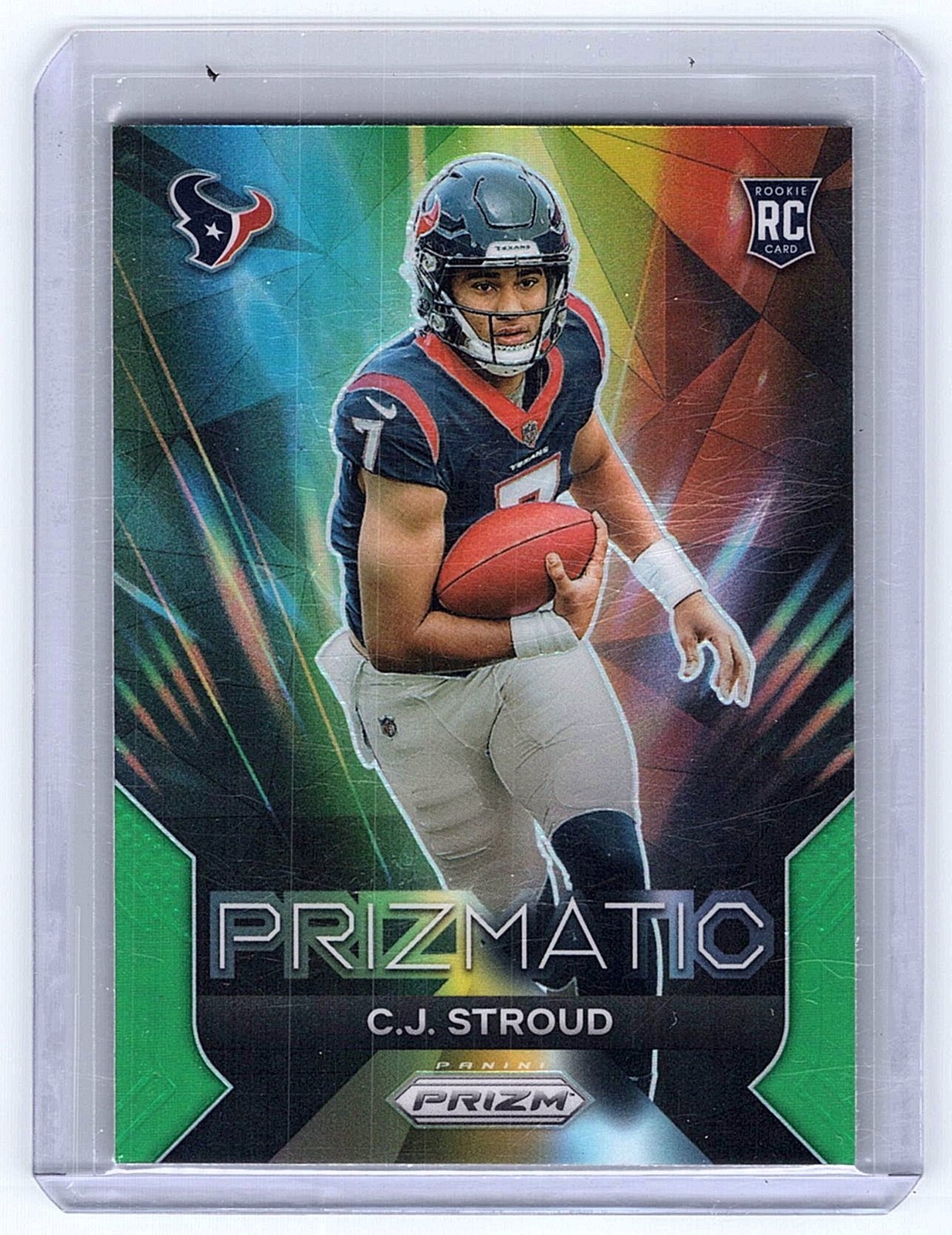 2023 Panini Prizm #6 C.J. Stroud Prizmatic Prizms Green