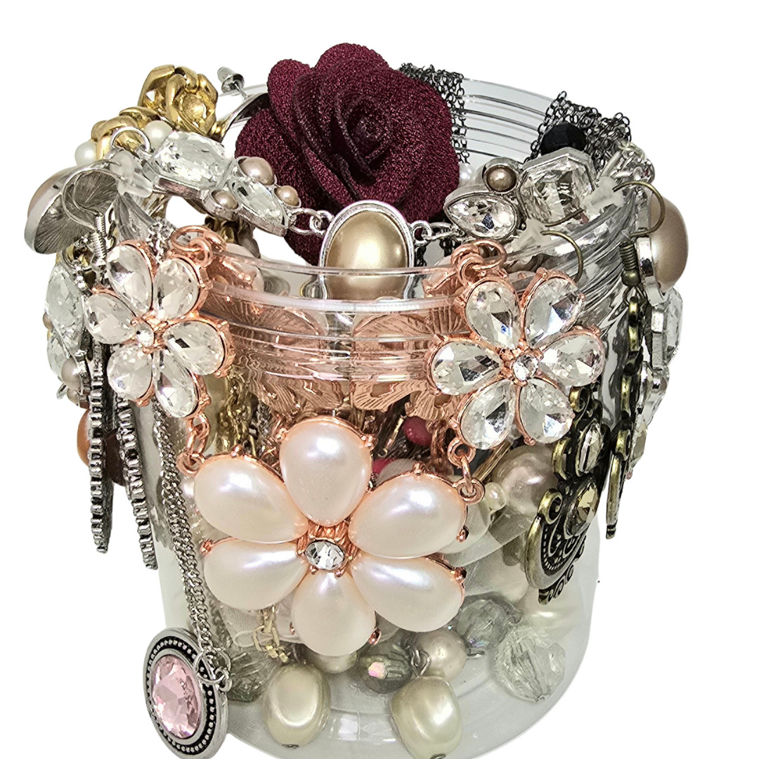 Mystery Jewelry Jar - All Wearable - No Junk Curated Collection - 3 Sizes Avail