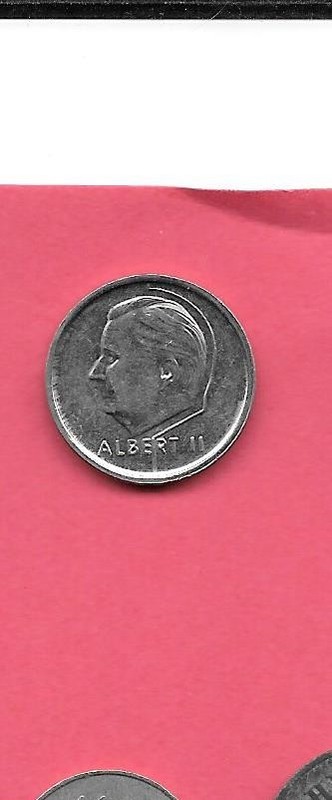 BELGIUM BELGIAN KM188 1995 UNCIRCULATED-BU MINT-UNC OLD 1 FRANC COIN