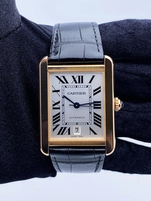 Cartier Tank Solo XL W5200026 18K Rose Gold Mens Watch | eBay Cartier Tank Solo XL W5200026 18K Rose Gold Mens Watch | eBay