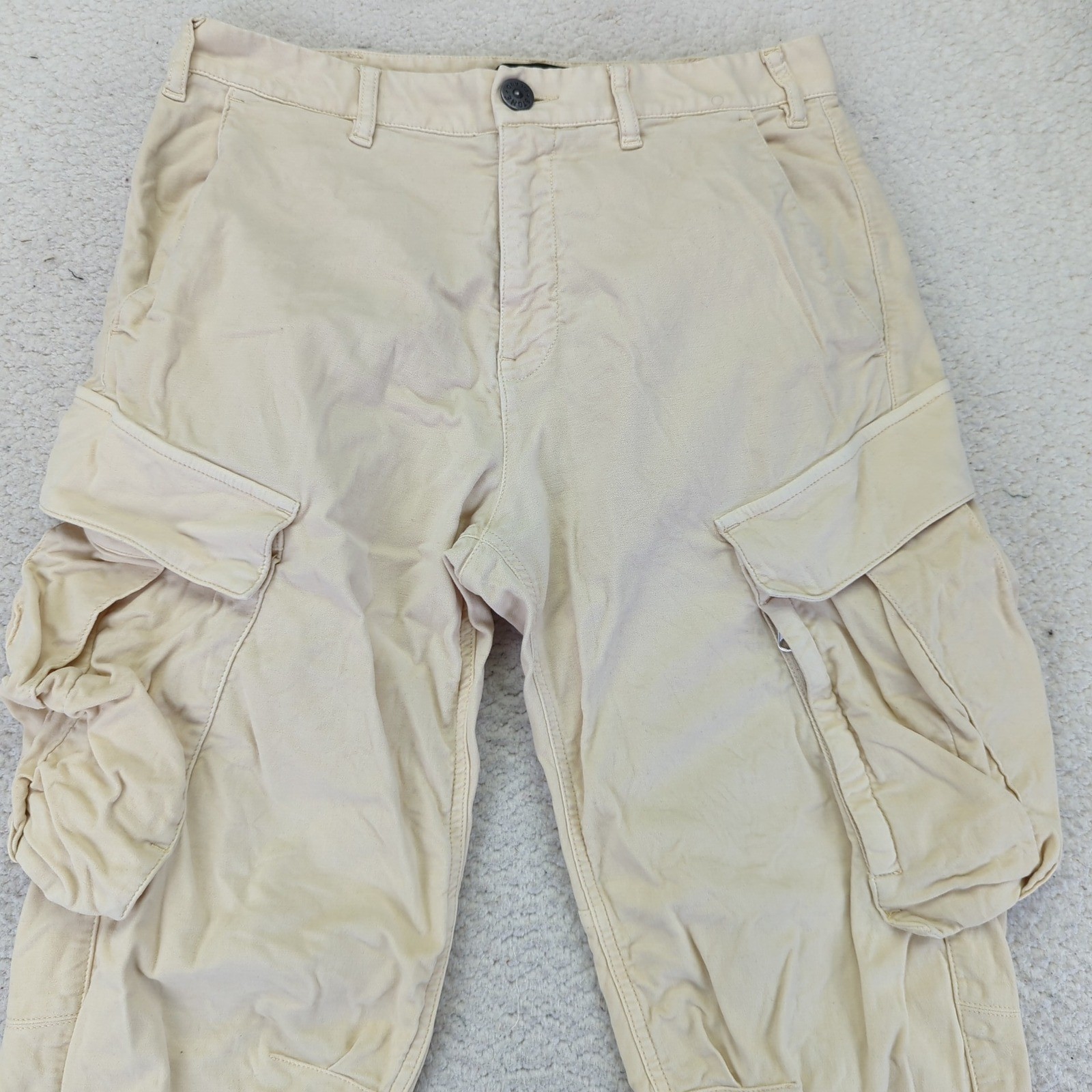 Stone Island Cargo Pants Beige Cotton Blend Men's 31 Made in Italy thumbnail 3
