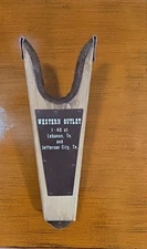 Vintage WESTERN OUTLET Tennessee Solid Wood Boot Jack Boot Remover