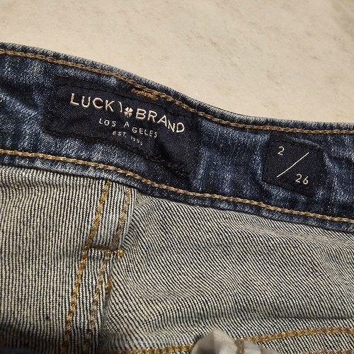Pantalones Cortos Lucky Brand The Roll Up Para Mujer Talla 2/26 Denim Preppy - Imagen 8 de 14
