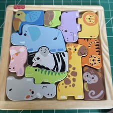 Fisher-Price animal wood puzzle