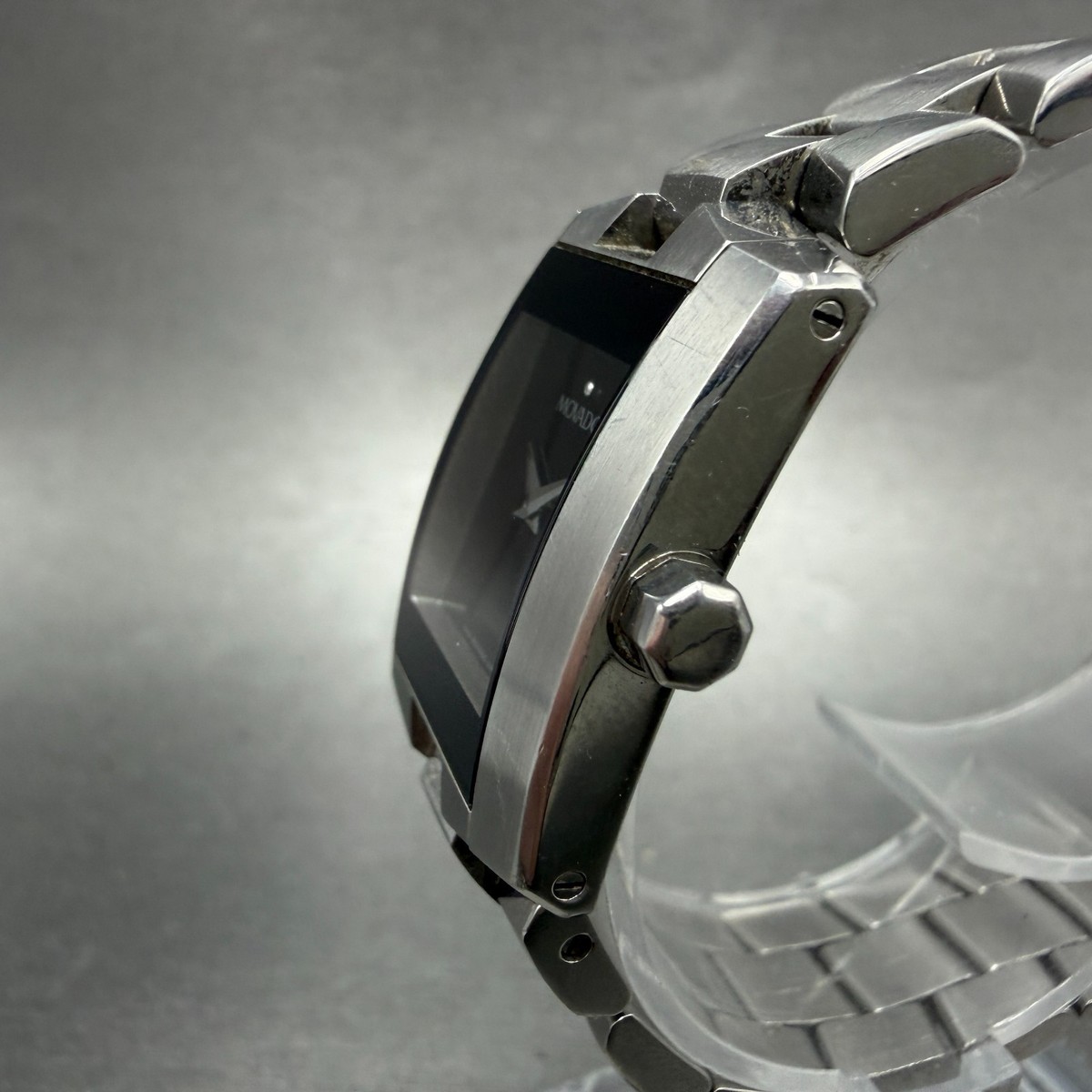 Movado Eliro Watch Women 22mm Black Dial Stainless Steel 84 C1 415 