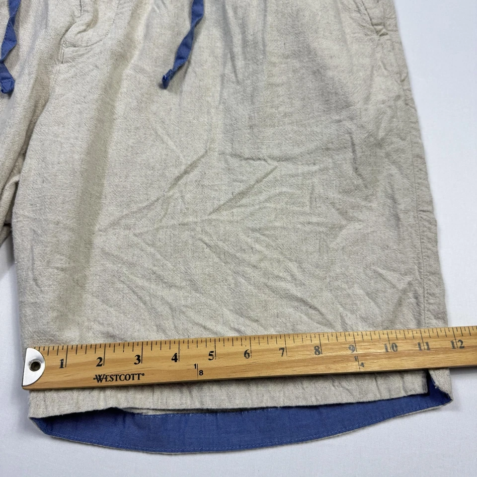 Шорты мужские Tommy Bahama 3XL бежевые льняная смесь эластичные на талии на шнурке повседневные - Изображение 3 из 4