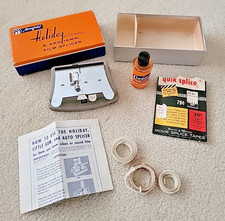 Vintage MANSFIELD Holiday Automatic 8  16mm Film Splicer In Original Box w/tape