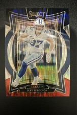 2024 Panini Select - Concourse Jake Ferguson #64 Black & Red Shock Prizm