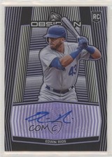 2020 Panini Chronicles Obsidian Electric Etch Purple 46/75 Edwin Rios Auto 00jz