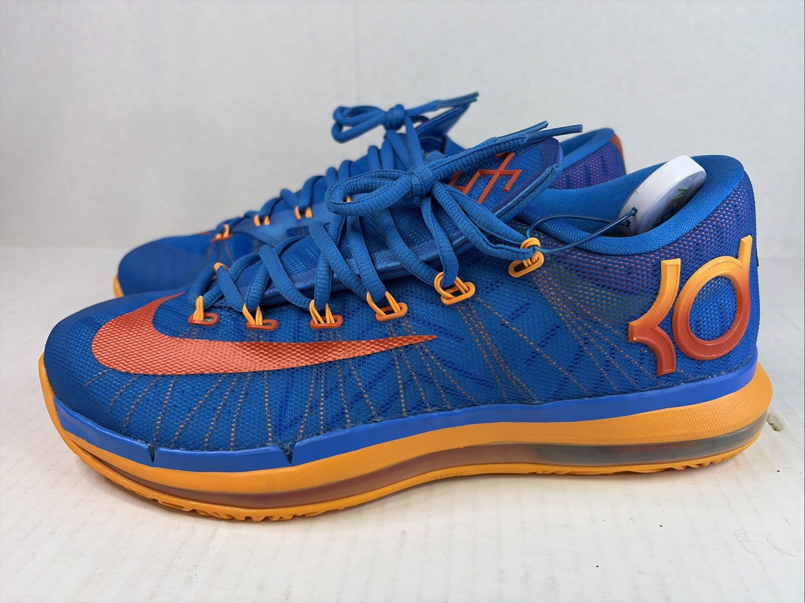 Nike KD 6 Elite Team Blue Orange Basketball Shoes – Size 10 No OG Box