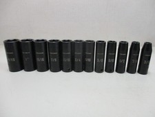 Craftsman 12pc 12 Drive 6 Point Deep Impact Sae Sockets 38 - 1-116 Craftsman 12pc 12 Drive 6 Point Deep Impact Sae Sockets 38 - 1-116