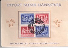 Alliierte Besetzung - Gemeinschaftsausgaben - Exportmesse - Viererblock V Zd 1