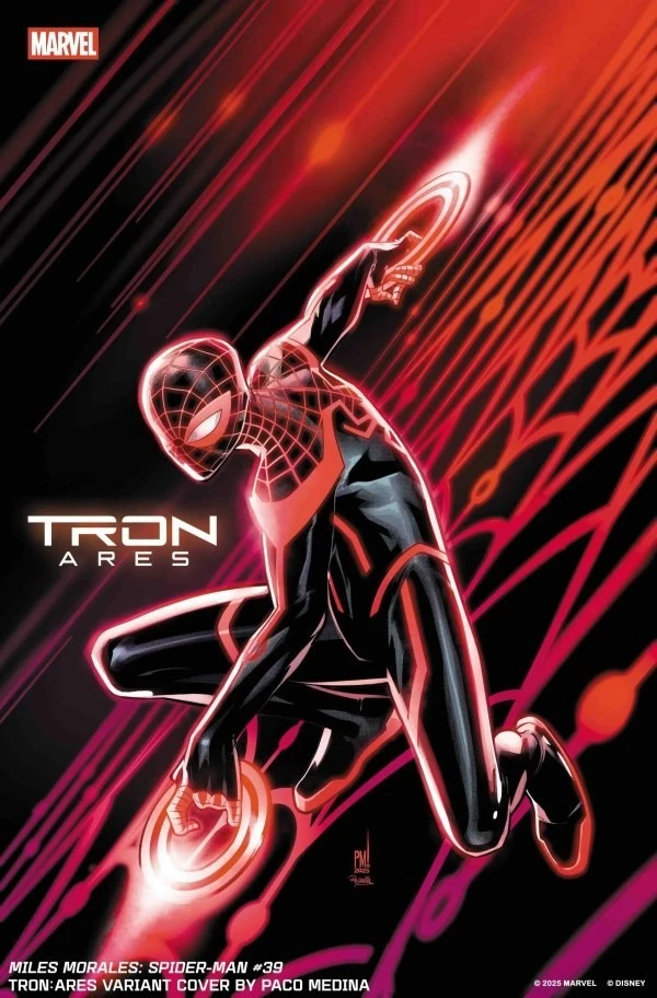 MILES MORALES: SPIDER-MAN #39 PACO MEDINA TRON ARES VARIANT (22/10/2025)