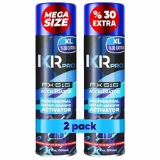 CA Glue Activator Spray (2x16.9 oz) – Super Glue Accelerator for Instant B