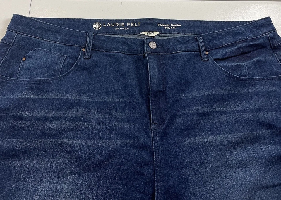 Jeans Laurie Felt Baby Bell Mujer Talla Grande 28W Azul Denim Suave Elastizado Boho Foto 3 de 4