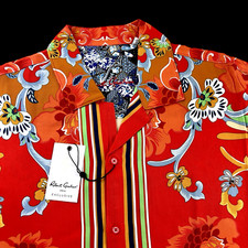 Robert Graham Exclusive TAJ Geometric Floral Leisure Fit Short Sleeve Shirt XL