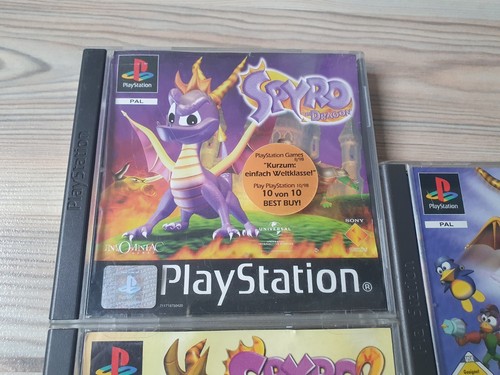 Sony Playstation Ps1 Ps 1 Spyro the Dragon Set Top Parte 1+2+3 Retro - Imagen 3 de 13