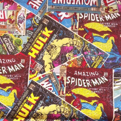 Superheld Marvel Comic 100% Baumwolle Stoffe 20 Designs Pro 25cm - Bild 2 von 159