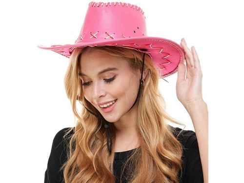 Pink Cowboy Cowgirl Hat Adult Western 