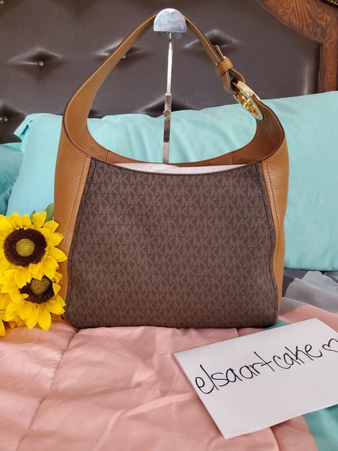 michael kors fulton large leather hobo