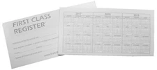 NEW 5 Pack Checkbook Transaction Register Records by First Class Register
