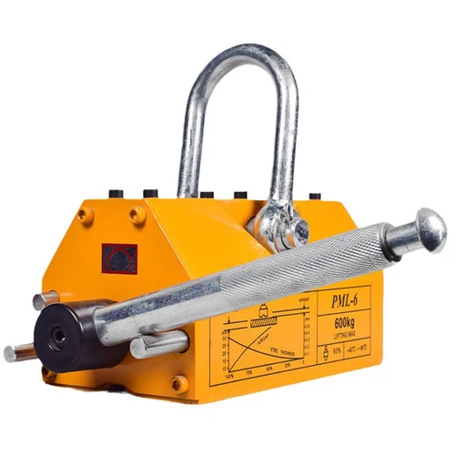 100KG 220LBS Steel Magnetic Lifter Heavy Duty Crane Hoist Lifting Magnet - Picture 1 of 15