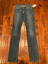 Hudson Medium Wash "Shine Midrise Skinny" Blue Jeans, Size 25