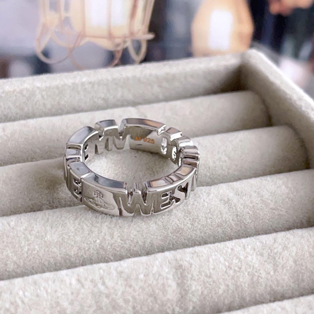 アクセサリー old Vivienne Westwood watch ring silver Vivienne Westwood Ring Size 7.5-8 NOTTINGHAM Orb Logo Silver NO
