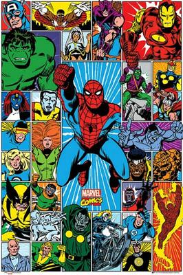 Marvel - Poster Maxi Comic Panels, Multicolore