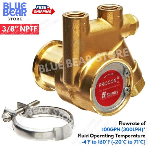 Brass Rotary Vane Pump for Clean Liquid Transfer TIG Torch Cooler