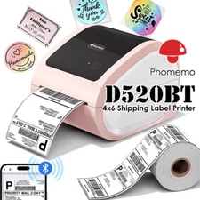 Bluetooth Thermal Label Printer 4x6 Shipping Label Maker Lot for Small Business