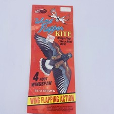 Vintage Hi-Flier 4 foot Wingspan Kite Blackhawk Wing Flapping Action NOS Sealed