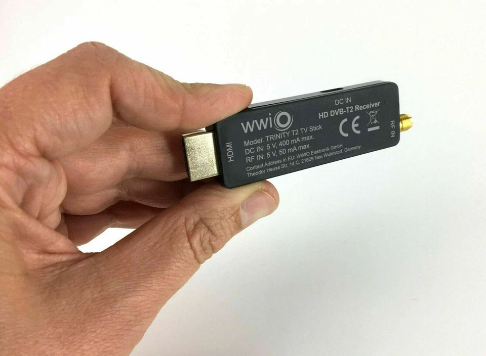 Decoder Digitale Terrestre Dvb-T2 HD HDMI Hevc H265 10 bit Mini Stick Ricevitore - Immagine 3 di 4