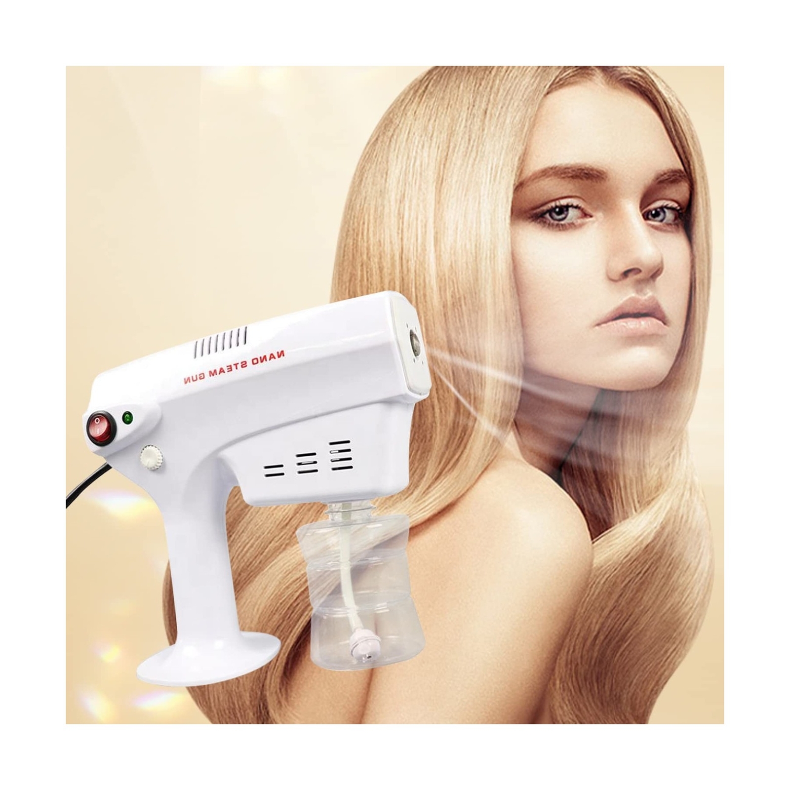 Nano Steam Gun Hair Care Sprayer Micro Mist Machine Spray Gun Facial Steamer