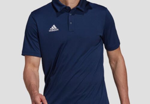 Adidas Men ENTRADA 22 Polo Shirts Running Navy T-Shirt Casual Tee Jersey  H57487