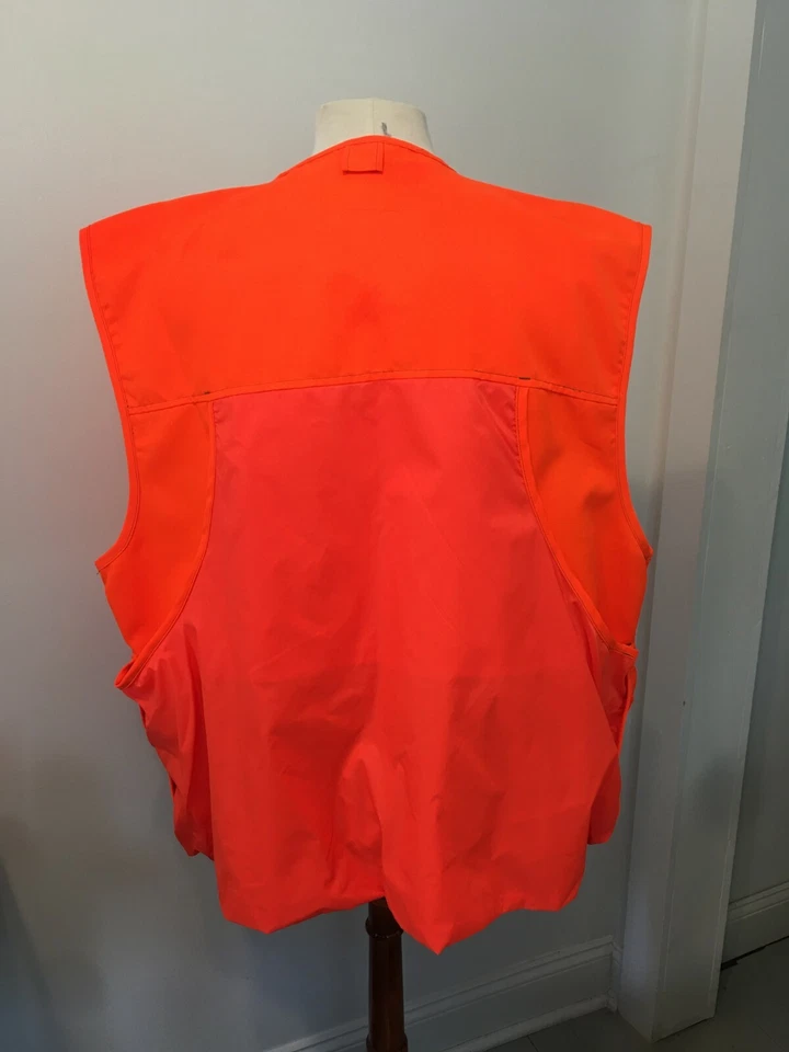 Work n' Sport Mens Neon Orange Hunting Vest, Style 3CV, Size 2X, New with Tags! - Image 3 of 4