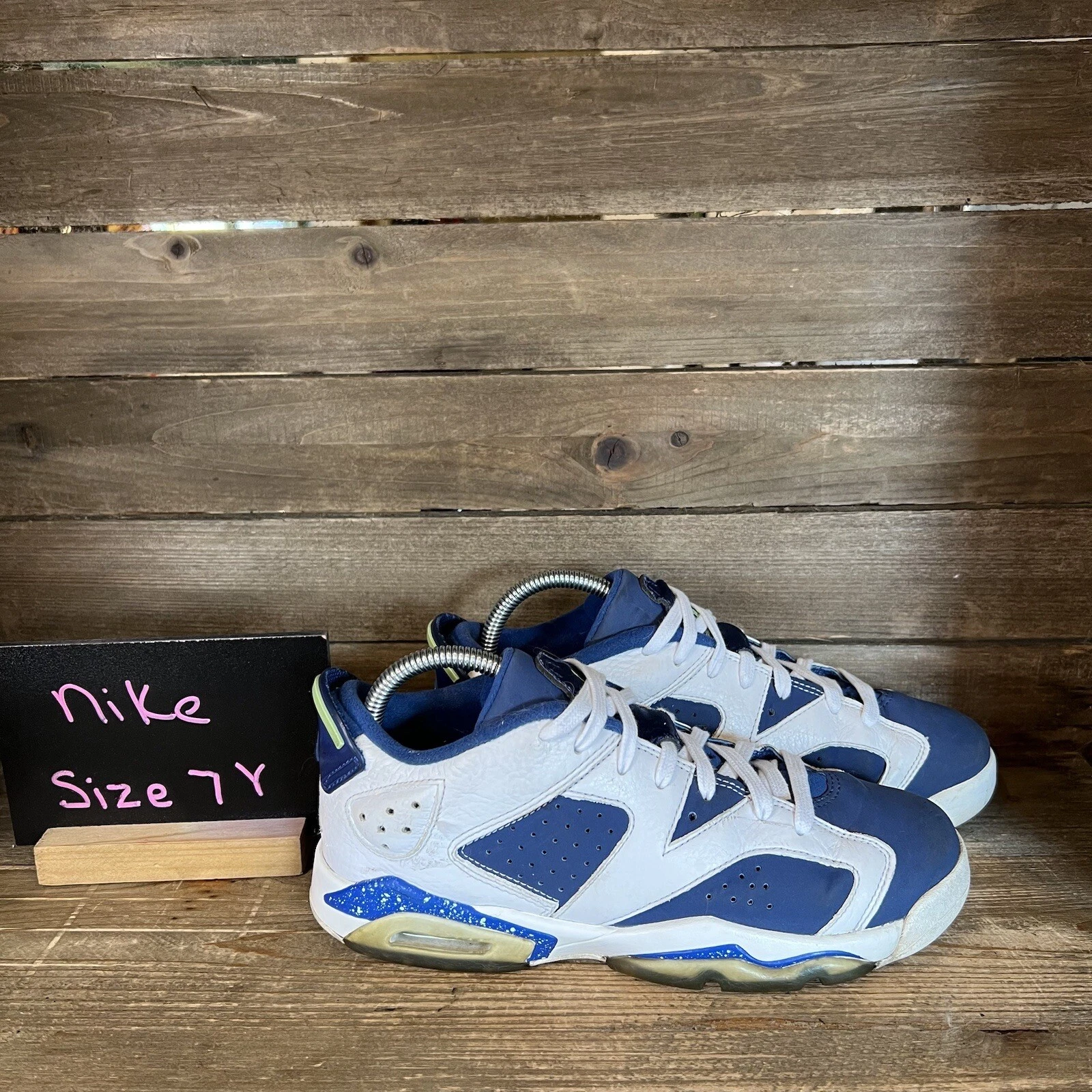 Scarpe da basket bambino Nike Jordan 6 retrò basse Seahawks sneakers taglia 7