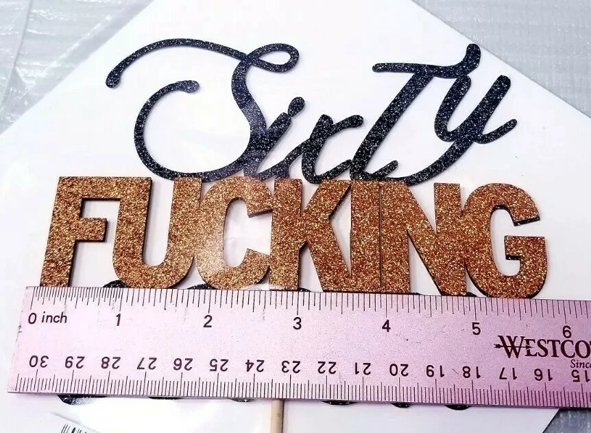 Decoración de pastel vulgar humorístico para 67 cumpleaños o aniversario Foto 3 de 4