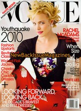 Vogue 1/10,Rachel McAdams,Lara Stone,Daria Werbowy,Carey Mulligan,Aaron Paul,NEW