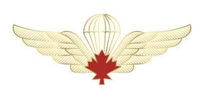 3'' canadian jump wings bumper sticker decal usa made