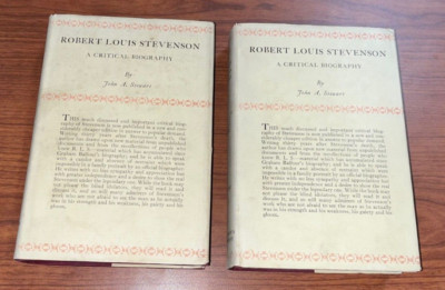 ROBERT LOUIS STEVENSON Critical Biography 1924 Two Vol. Set Rare w/ DJ