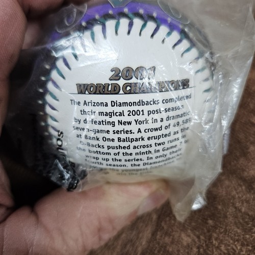 2 New Diamondbacks 2001 World Series Champions McDonalds Fotoball Baseball - 第 8/8 張圖片