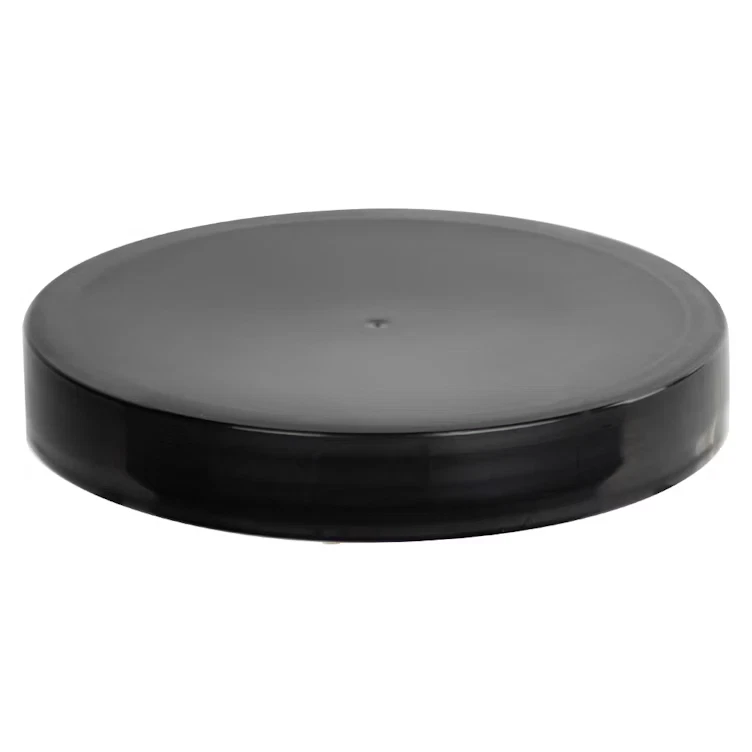 Cobalt Blue Plastic Straight Sided Jar with Black Foam Lined Lid (24 Pack) - Image 3 of 4