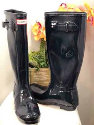 womens navy blue rain boots