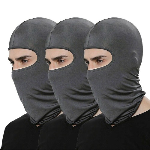 Paquete de 3 máscara facial completa para esquí al aire libre motocicleta ciclismo pasamontañas lycra ultra delgada - Imagen 16 de 27