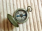 Vintage WW2 Wittnauer US Army Military Pocket Compass Navigational Instrument