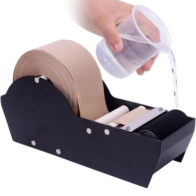 Water Activated Tape Dispenser Electronic Kraft Tape Dispenser for Gummed Tapes up to 80mm Width, Electric Cardboard Packaging Tape Dispenser Machine